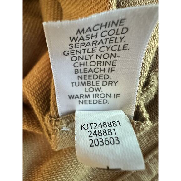 J Jill Women’s Modern Barn Jacket Tan/Camel Knit Pockets Rustic Chic Size S - Picture 13 of 13